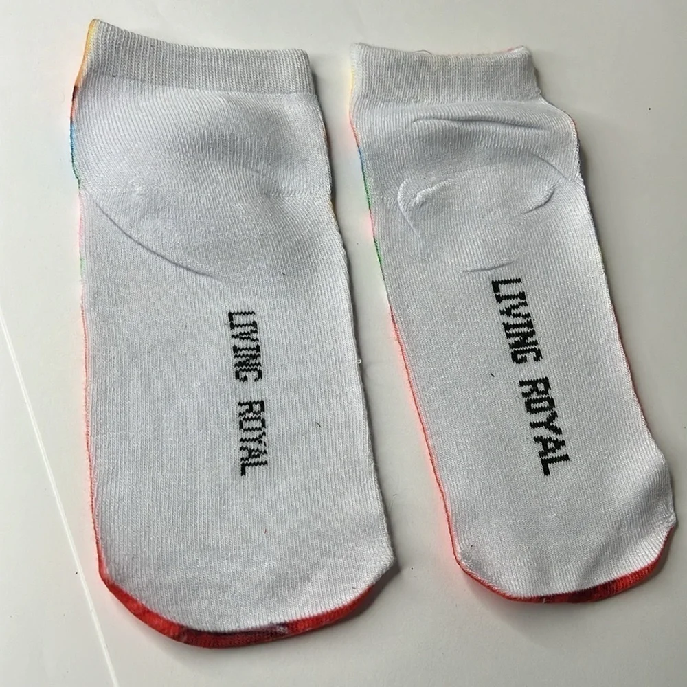 Living Royal Adult 6-12 Gumball Machine Photo Ankle Socks - New